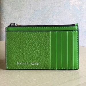 Michael Kors Cooper Jungle Green Leather Wallet